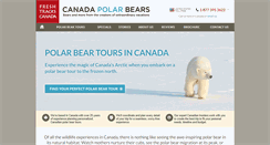 Desktop Screenshot of canadapolarbears.com