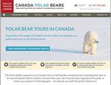 Tablet Screenshot of canadapolarbears.com